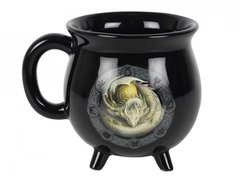 Cana termosensibila in forma de cazan Dragonul Ostara - Anne Stokes 10 cm